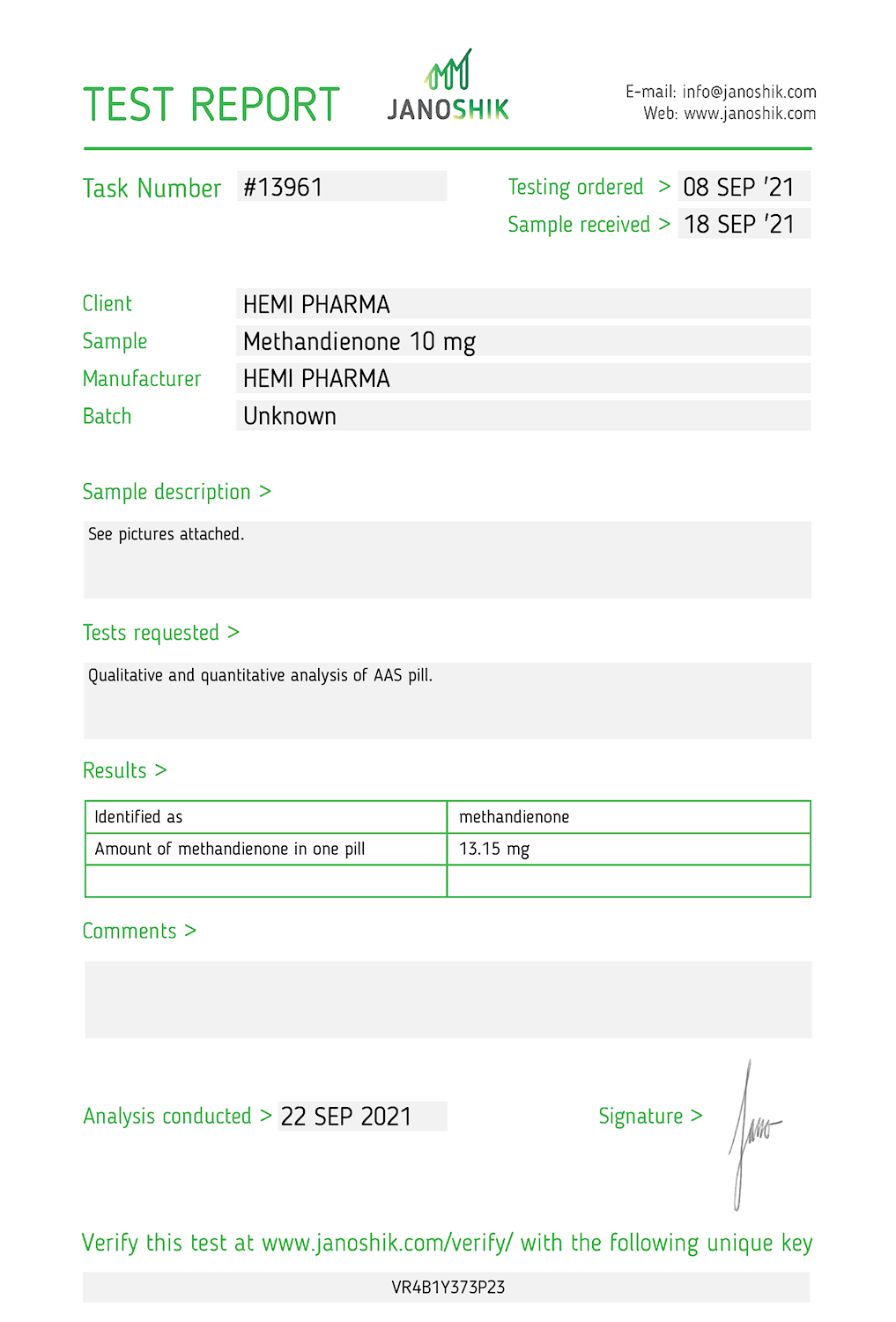 Hemi Pharma METANDIENONE - Image 2