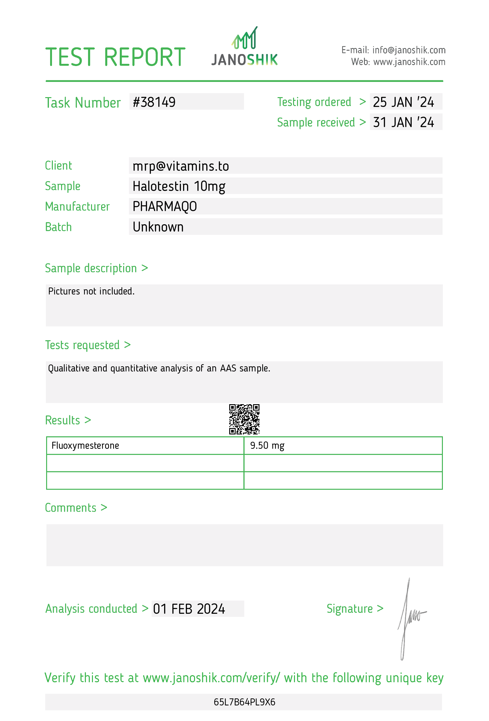 PharmaQO Halotestin - Image 2