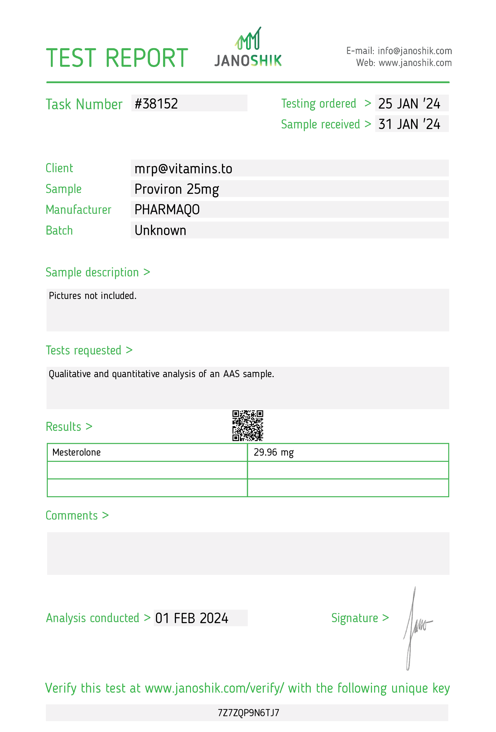 PharmaQO Proviron - Image 2
